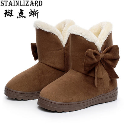 Cotton women ankle boots platform flat women winter shoes