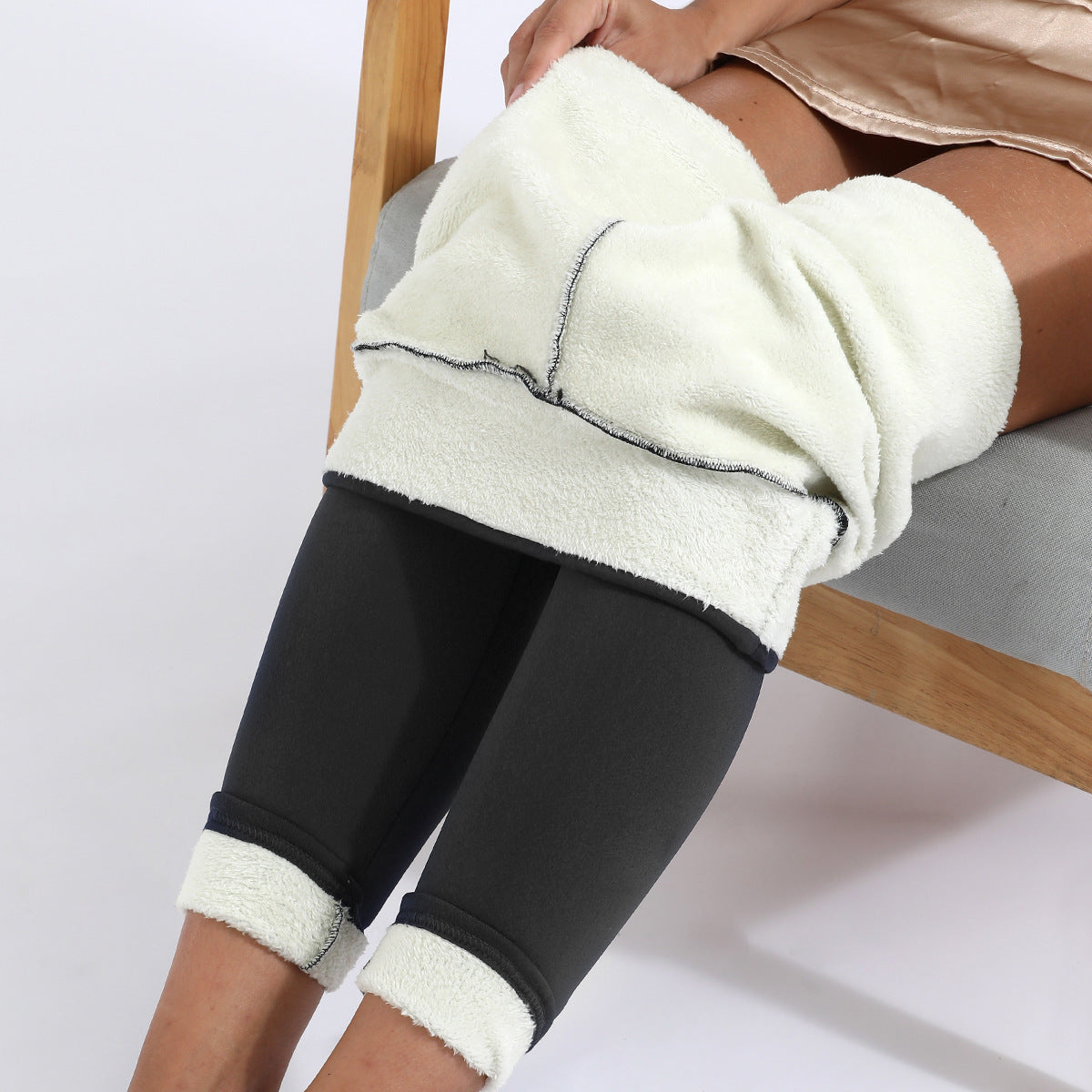 Winter Leggings Warm Thick High Stretch Lamb Cashmere Leggins Skinny Fitness Woman Pants kpk