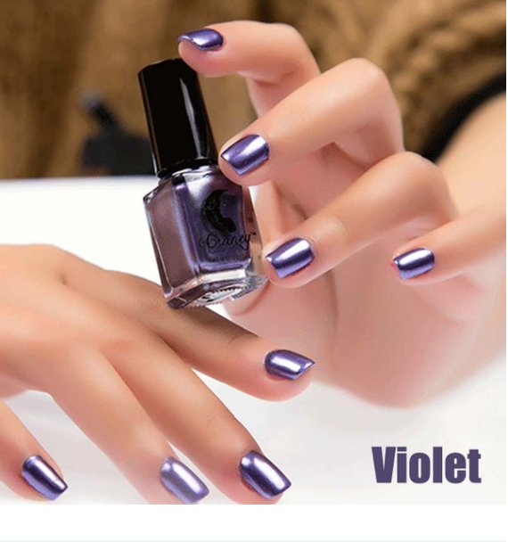 14 Color 6ML Women Fashion Sexy New Metallics Nail Polish Mirror Nail Polish Beauty Makeup Accessories