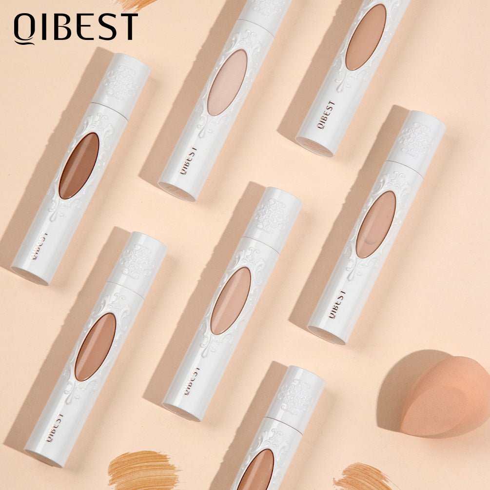 QIBEST Liquid Foundation Long Lasting Makeup Concealer Moisturizing Brightening Matte Natural Liquid Foundation Nude Makeup Repairing Liquid