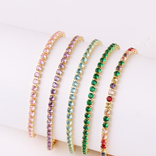 Personalized colored zircon bracelet kod