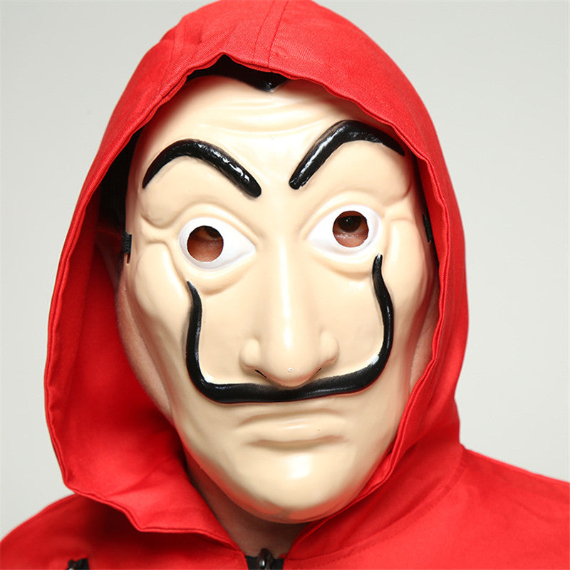 Salvador Dali Movie The House of Paper La Casa De Papel Cosplay Party Halloween Mask Money Heist Costume & Face Mask