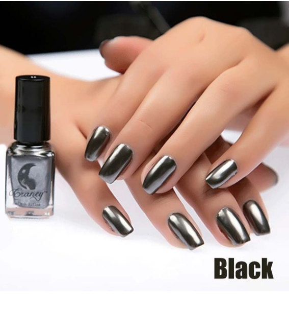 14 Color 6ML Women Fashion Sexy New Metallics Nail Polish Mirror Nail Polish Beauty Makeup Accessories