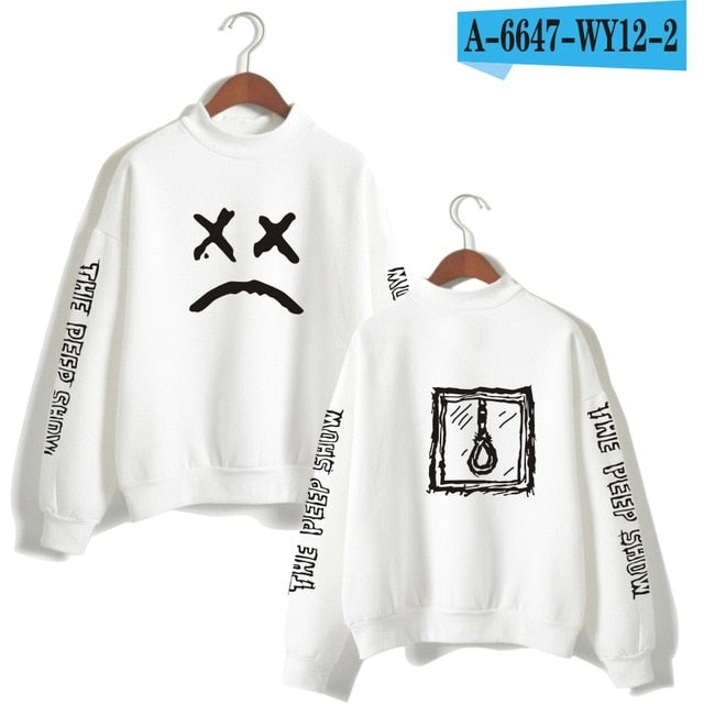 Lil Peep Sweatshirt Long Sleeved Pullover Tracksuit Antumn Fleece Turtleneck Hip Hop Hoodies Lil Peep