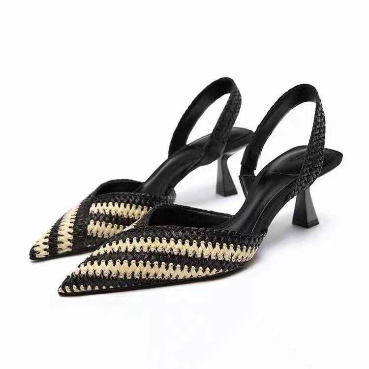 Kitten Heels Women Office Slingback Heels