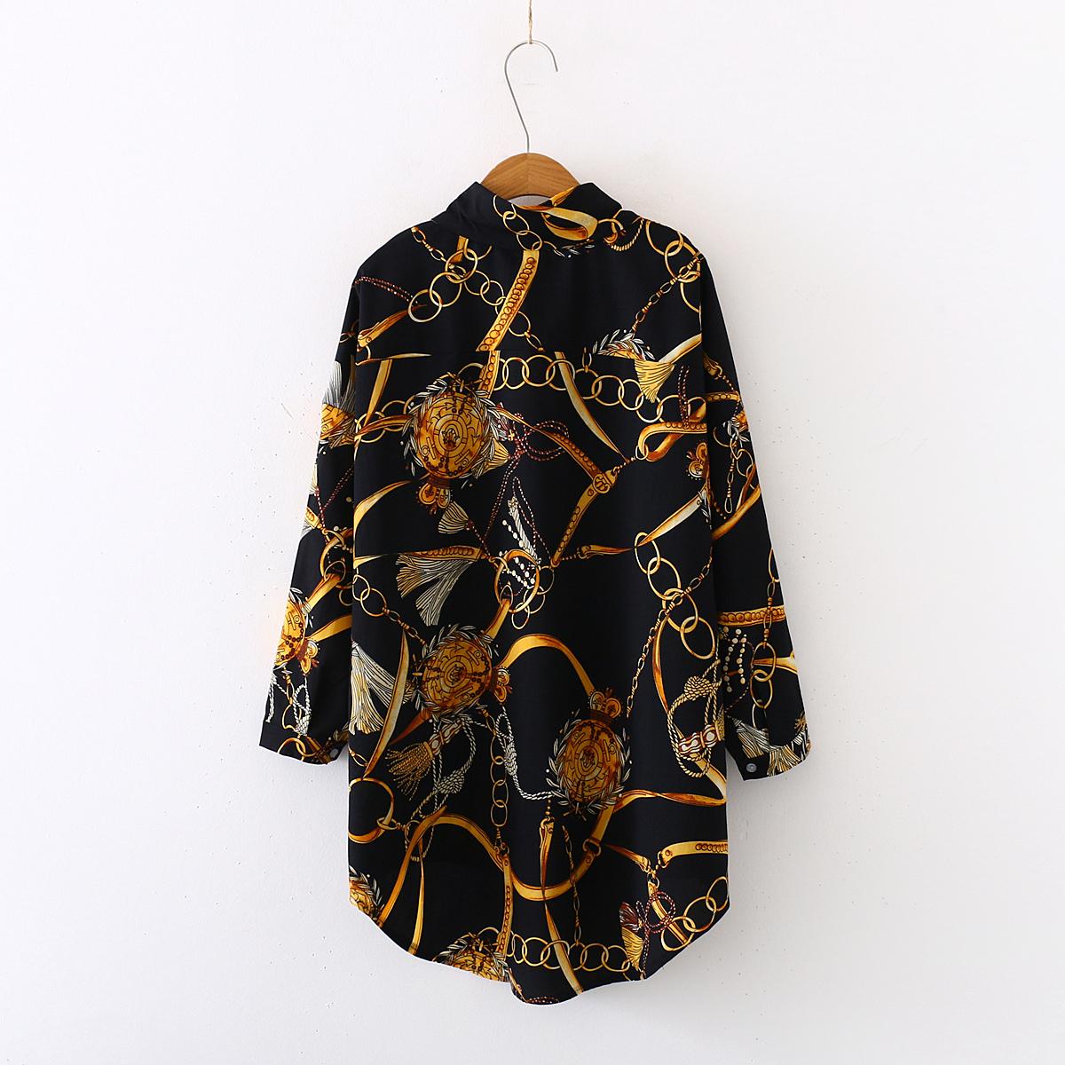 Plus size Fashion casual oversized Women Blouses Spring chiffon Blouse three quarter sleeve Loose Tops Shirts Blusas Mujer