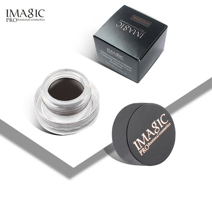 IMAGIC Makeup Waterproof Eyebrow Cream 6 Colors Optional With Brush Head Eyebrow Cream Set