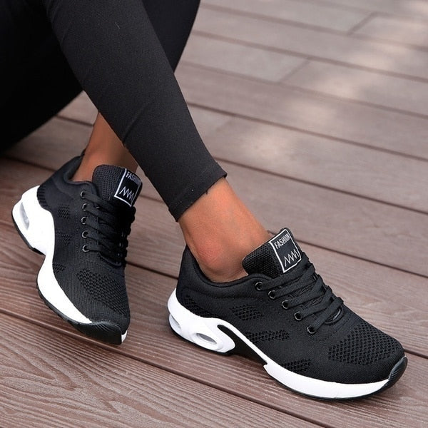 Women Running Shoes Breathable Casual Shoes Outdoor Light Weight Sports RJ