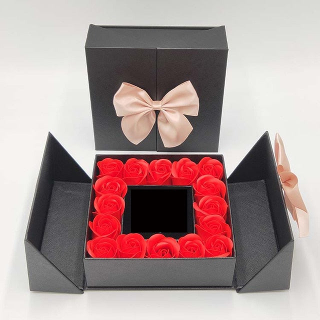 Artificial Rose Flower Gift Box kado