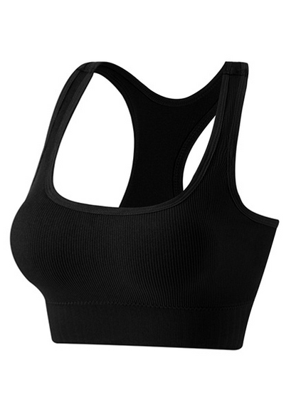 comfortable ribbed Wireless sports bra yoga  HCZEU45MKN