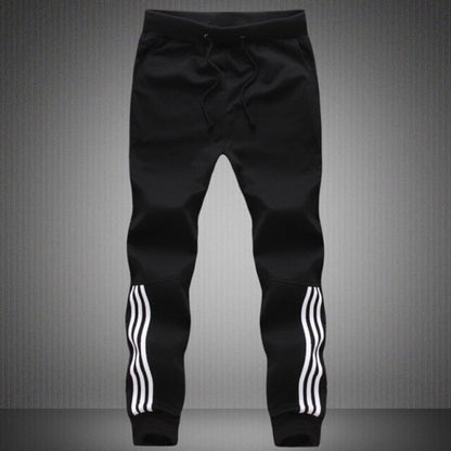 Tracksuit Bottoms Mens Casual Pants Cotton Sweatpants Mens Joggers Striped Pants Gyms Clothing Plus