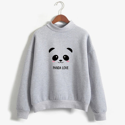 Hoody Spring Autumn Long Sleeve Kawaii Panda Printed Harajuku Sweatshirt Women Hoodies Moletom Feminino