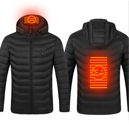 New Heated Jacket Coat USB Electric Jacket Cotton Coat Heater Thermal Clothing Heating Vest Men's Jacket Clothes