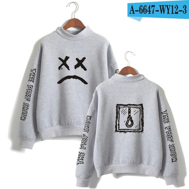 Lil Peep Sweatshirt Long Sleeved Pullover Tracksuit Antumn Fleece Turtleneck Hip Hop Hoodies Lil Peep