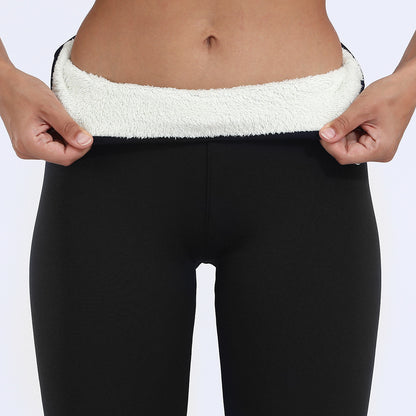 Winter Leggings Warm Thick High Stretch Lamb Cashmere Leggins Skinny Fitness Woman Pants kpk