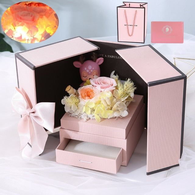 Eternal Rose Flower Gift Box kado