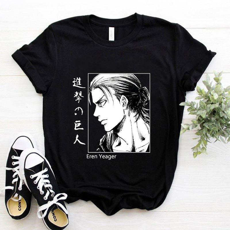 Y2k Japanese Anime Attack on Titan T Shirt