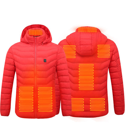 New Heated Jacket Coat USB Electric Jacket Cotton Coat Heater Thermal Clothing Heating Vest Men's Jacket Clothes