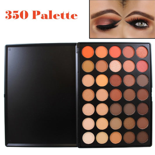 Professional 35 Color Eyeshadow Palette Earth Warm Color Shimmer Matte Eye Shadow Beauty Makeup Set