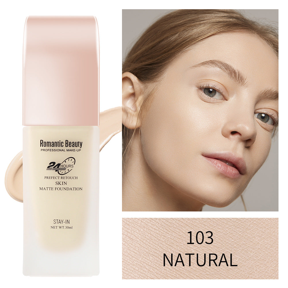 Romantic Beauty 30ml Long-Lasting Oil Control Non-Removal Foundation Concealer And Moisturizer Makeup Foundation