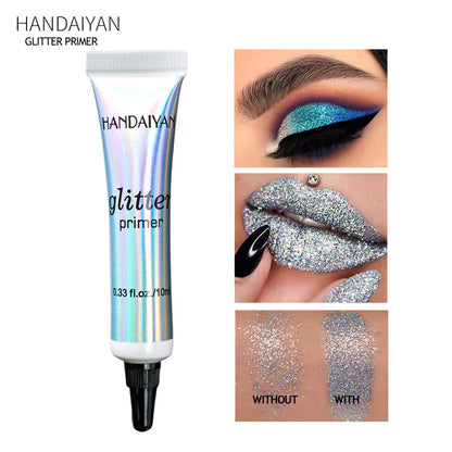 HANDAIYAN Sequin Primer Eyeshadow Makeup Primer Lips Eyes Face Multi Purpose Primer