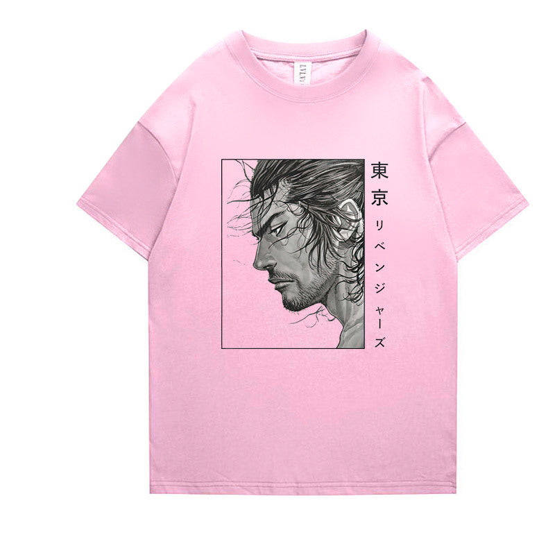 vagabond Miyamoto Musashi Japanese anime ainime short-sleeved T-shirt for men and women