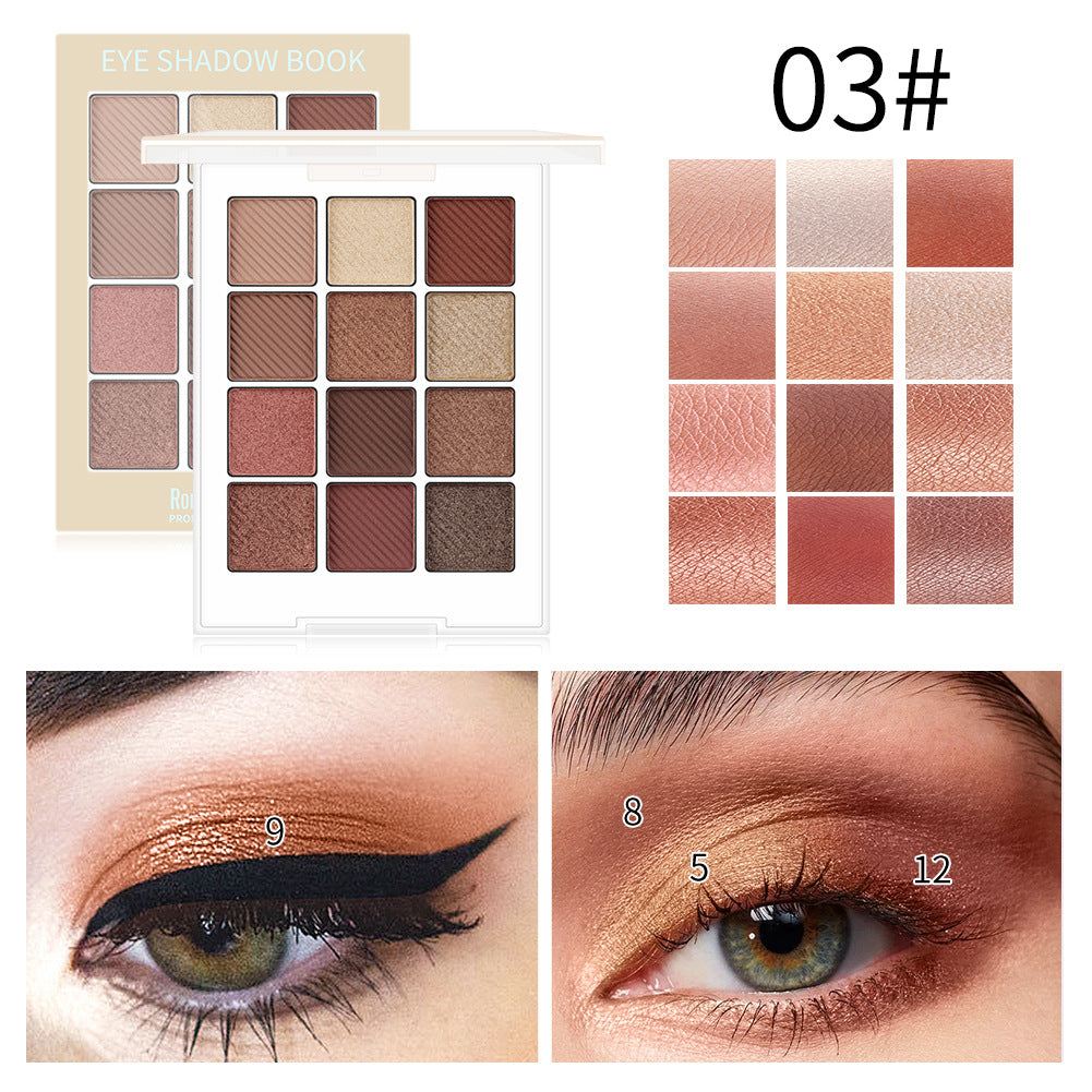 Romantic Beauty Makeup For Eye Ins Hot Sale Eye Shadow Disk 12 Color Eye Shadow