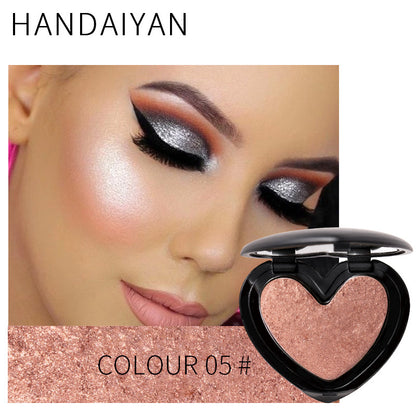 HANDAIYAN Three-Dimensional Repair And Makeup Love Highlighting Powder And Eye Shadow Dual Use