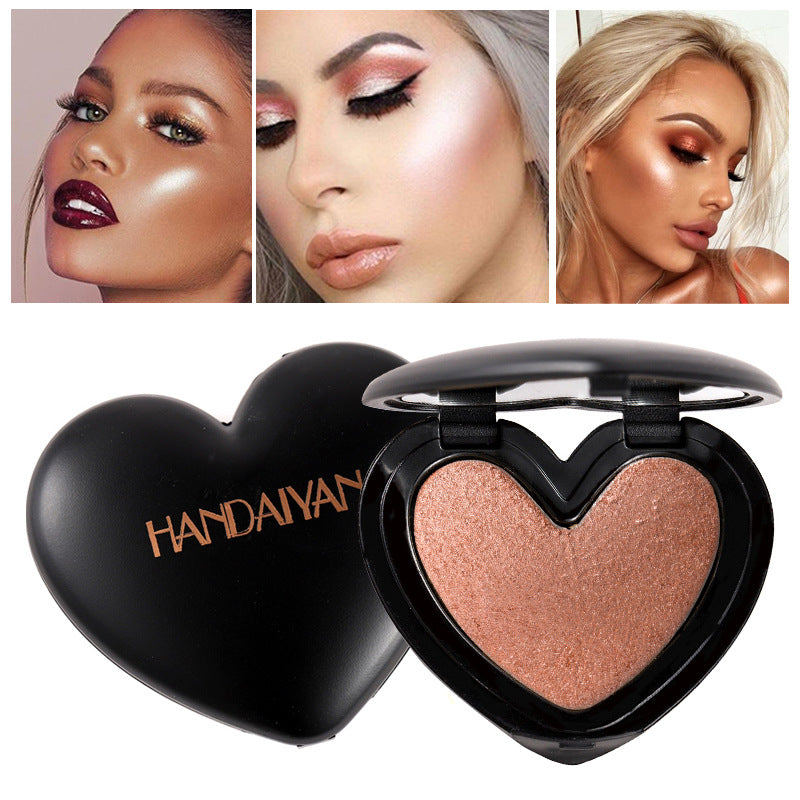 HANDAIYAN Three-Dimensional Repair And Makeup Love Highlighting Powder And Eye Shadow Dual Use