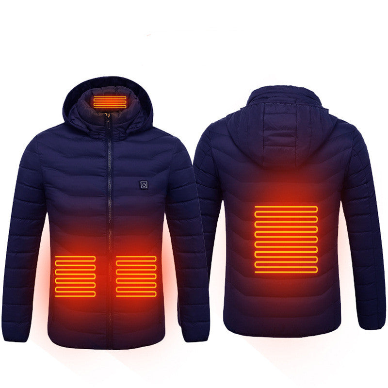 New Heated Jacket Coat USB Electric Jacket Cotton Coat Heater Thermal Clothing Heating Vest Men's Jacket Clothes