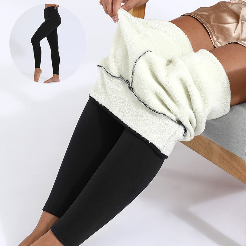 Winter Leggings Warm Thick High Stretch Lamb Cashmere Leggins Skinny Fitness Woman Pants kpk