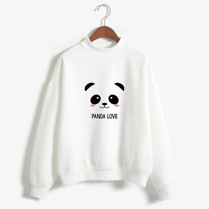 Hoody Spring Autumn Long Sleeve Kawaii Panda Printed Harajuku Sweatshirt Women Hoodies Moletom Feminino