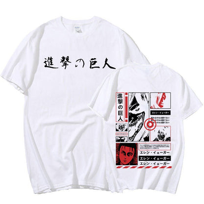 Anime Attack on Titan T Shirt Men Shingeki No Kyojin E