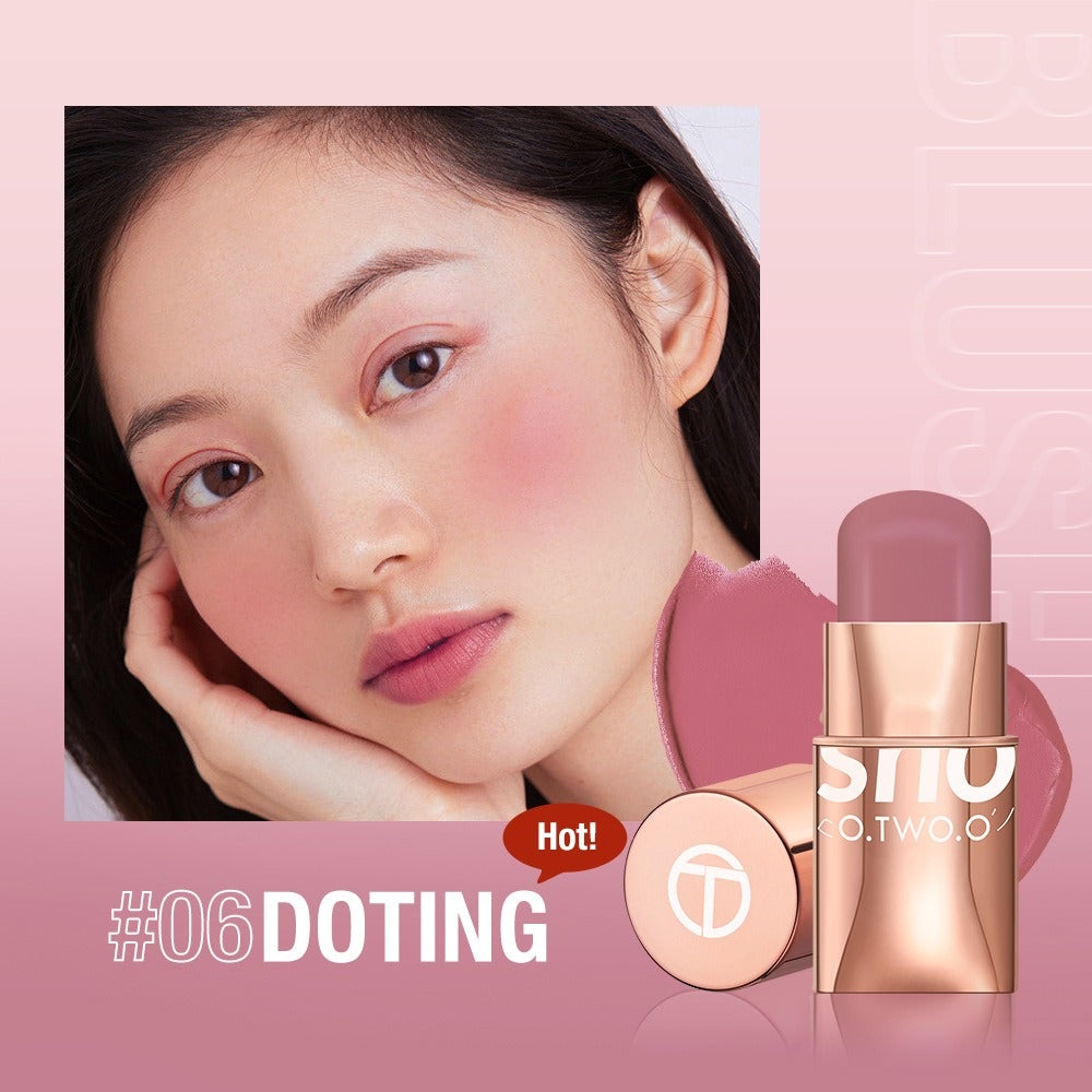 Vigorous and smooth powder blusher cream can improve the appearance and highlight the natural nude makeup powder blusher stick makeup SC049