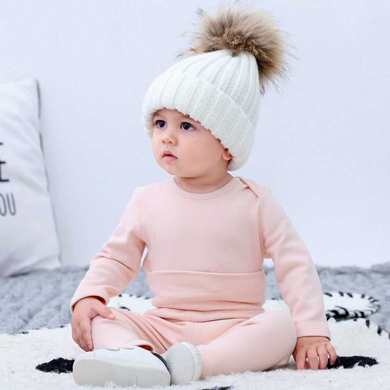 Baby Warm Underwear Set Baby Cotton Autumn Clothes Autumn Trousers Winter Clothes Autumn Winter Bottoming Clothes