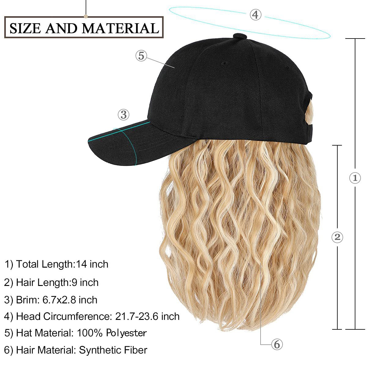 Synthetic wig Women's hooded wig European and American personalized wool roll wig 2024