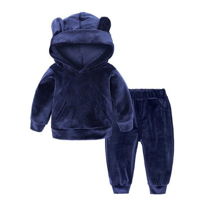 Sport Suit Children Clothing Sets Boys Girls Outfits Winter Gold Velvet Tracksuit Autumn Boy Clothes 1 2 3 4 5 6 7 8 Years