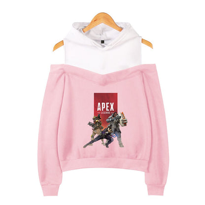 Apex Legends Print Hoodies Sweatshirts Women Sleeve Off-Shoulder Exclusive Women Album autumn Hoodies