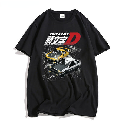 Anime Initial D T-shirt Men Summer Cool