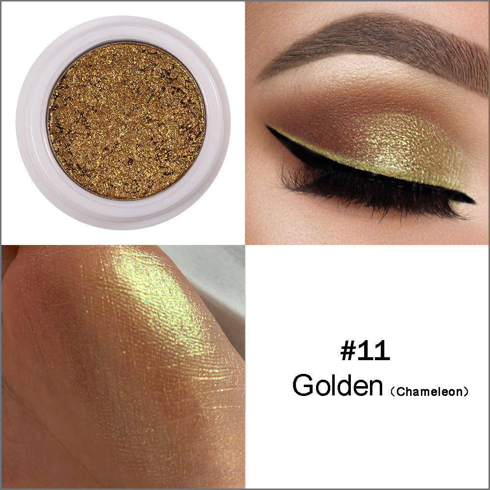 HANDAIYAN Makeup Eye Shadow Monochromatic Polarized Pearlescent Non-Smudge Eye Shadow Cream Easy To Color