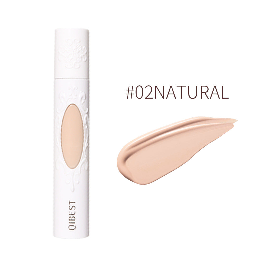 QIBEST Liquid Foundation Long Lasting Makeup Concealer Moisturizing Brightening Matte Natural Liquid Foundation Nude Makeup Repairing Liquid