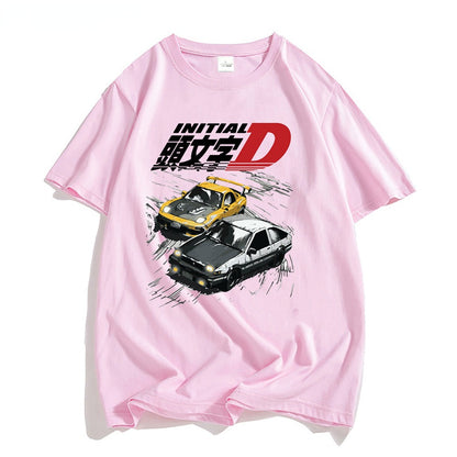 Anime Initial D T-shirt Men Summer Cool