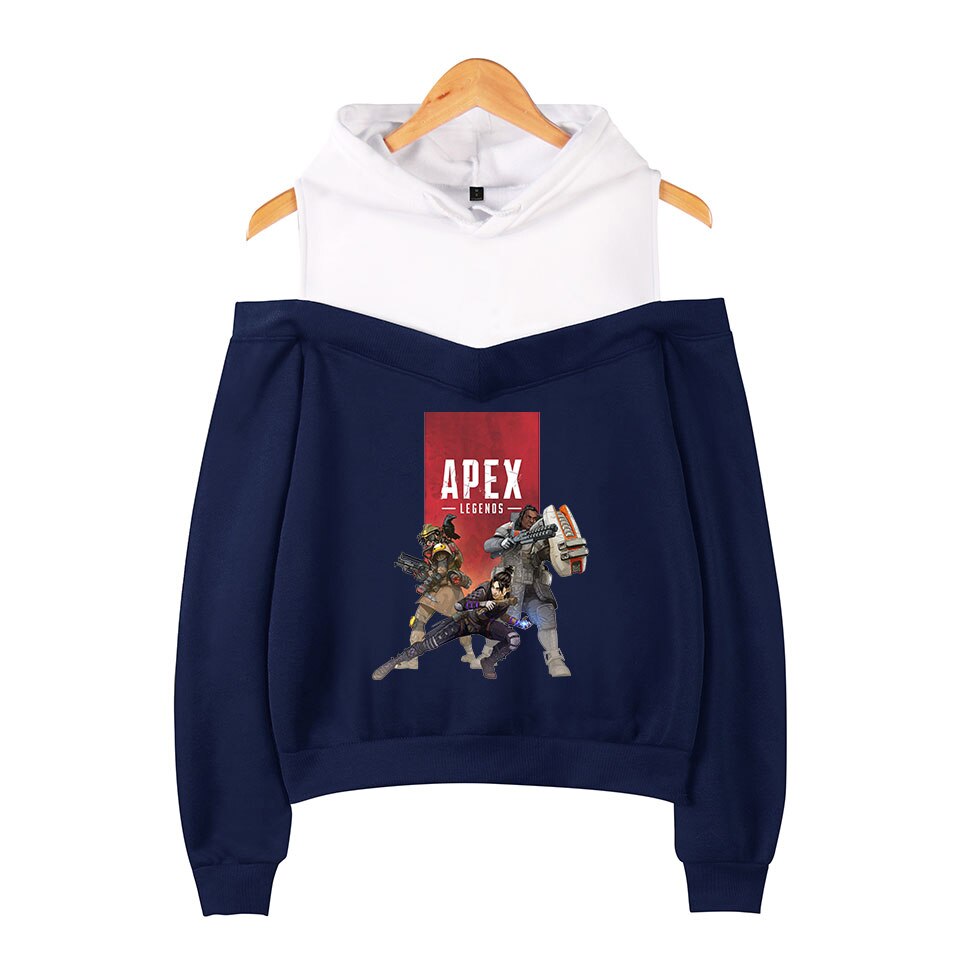 Apex Legends Print Hoodies Sweatshirts Women Sleeve Off-Shoulder Exclusive Women Album autumn Hoodies