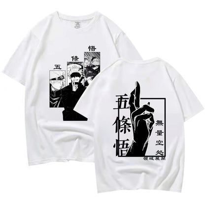 Jujutsu Kaisen Satoru Gojo Print Men's T-Shirt Summer Shirts