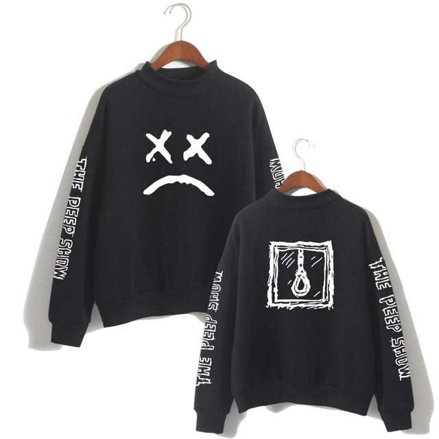 Lil Peep Sweatshirt Long Sleeved Pullover Tracksuit Antumn Fleece Turtleneck Hip Hop Hoodies Lil Peep