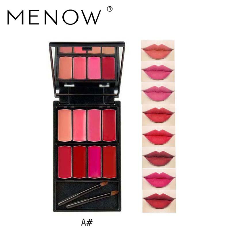 Menow Brand 8 colors Lip Gloss Palette Makeup Waterproof Lasting Moisturizer Lipsticks L501