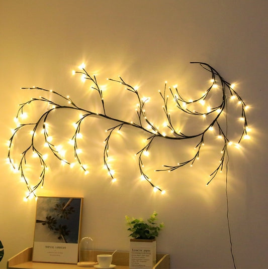 LED Rattan Light Room Bedroom Decorative Light Colorful Light Rattan Net