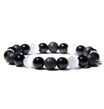 Tiger Eye Bracelet Obsidian Hematite Gemstone Bead Bracelet（）