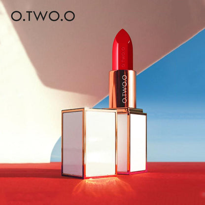 O.TWO.O 24 Colors Soft Cream Lip Stick Moisturizer Long Lasting Makeup Water proof lipstick