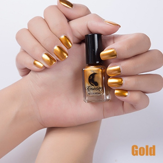 14 Color 6ML Women Fashion Sexy New Metallics Nail Polish Mirror Nail Polish Beauty Makeup Accessories